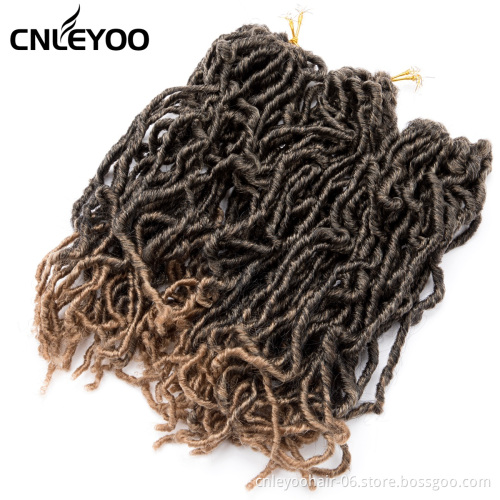 New artificial lock structure 10 inch low temperature fiber artificial gradient crochet hair braid